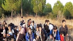 Çanakkale'de 135 kaçak göçmen yakalandı