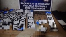 Konya'da sahte plaka operasyonu: 2 gözaltı