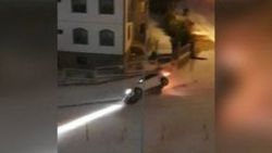 Karda kayan araçların kaza anları