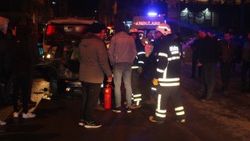 Tekirdağ'da bir otomobil park halindeki araçlara çarptı