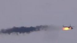 SMO'nun, Esad'ın helikopterini düşürdüğü anın görüntüsü
