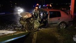 Tekirdağ'da ters yönde ilerleyen araç kazaya sebep oldu