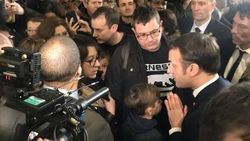 Macron'un katıldığı tarım fuarında sarı yelekli gerginliği