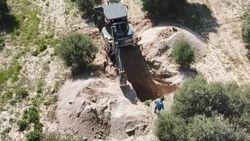 Manisa'da kaçak definecilere drone ile operasyon