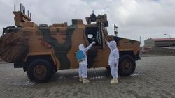Hudut birliklerindeki personelden korona önlemi