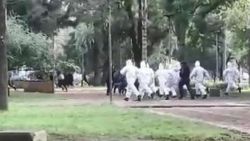 Zorunlu karantinaya uymayana biber gazlı müdahale