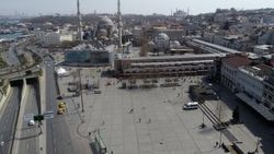 İstanbul meydanları havadan görüntülendi
