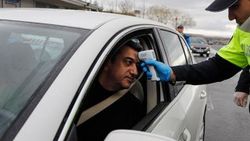 Ankara girişinde ateş ölçerli korona tedbiri