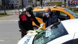 Uygulamaya uymayan taksiciye ceza
