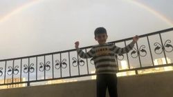 Mardin'de çifte gökkuşağı, görenleri hayran bıraktı