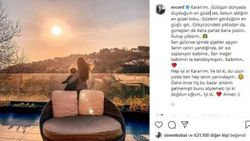 Fahriye Evcen'den oğlu Karan'lı yeni fotoğraf