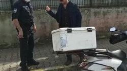 Yasağa uymayan motosikletli ile polis arasında kovalamaca