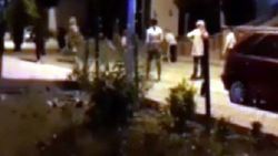 'Yakan top' oynayan gençler, polisi görünce kaçtı