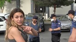 Şişli'de yasağı ihlal eden kadından gazeteciye tehdit