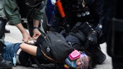 Hong Kong'da yeni güvenlik yasası girişimi protestosu