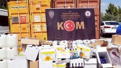 Gaziantep'te 1.5 ton sahte içki ele geçirildi