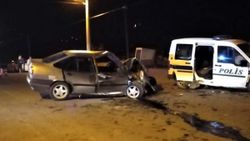 Kahramanmaraş’ta otomobil ile polis aracı çarpıştı: 2 ölü