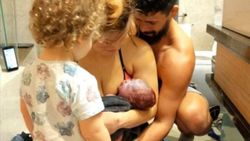 Miesha Tate, bebeğini banyoda doğurdu