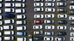 Servet değerindeki otomobiller otoparkta çürüyor