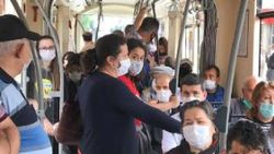 Eskişehir'de tramvayda sosyal mesafe tartışması