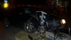 Samsun'da alkollü sürücü polisten kaçtı, kaza yaptı