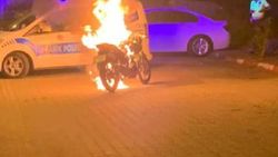 Aydın'da polis ceza yazınca, motosikletini yaktı