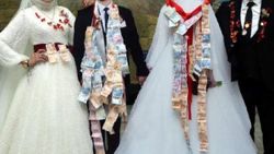Zonguldak'ta gelin - damat maketli takı merasimi