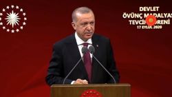 Cumhurbaşkanı Erdoğan, Devlet Övünç Madalyası Tevcih Töreni'ne katıldı