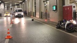 Taksim Tüneli'nde motosikletinden düşen sürücü öldü