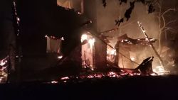 Artvin'in Çıralı köyünde yangın