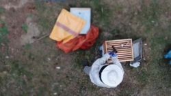 Samsun'da arı kovanından uyuşturucu ve silah çıktı