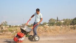 Antalya'da el arabasına motor taktı