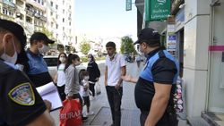 Çorum'da maske takmayıp polise direndi