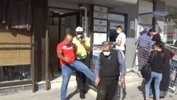 Aksaray'da intihar girişimini izleyen vatandaşa saldırdı