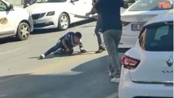 Ankara'da yol verme meselesi yüzünden kavga çıktı
