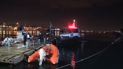 Samatya açıklarında balıkçı teknesi alabora oldu