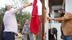Kocaeli'de 85 yaşındaki kadının bayrak sevgisi duygulandırdı