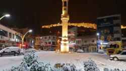 Bayburt’ta kar yağışı