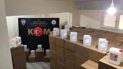 Antalya'da 15,5 ton sahte içki yılbaşı öncesi piyasaya sürülmeden yakalandı