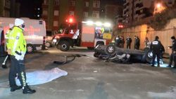 Kartal'da otomobil bahçeye uçtu: 1 ölü, 2 yaralı