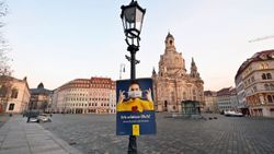 Berlin sokaklarında koronavirüs sessizliği