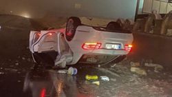 Nevşehir'de yoldan çıkan otomobil takla attı: 1 ölü, 2 yaralı