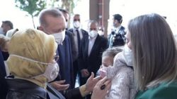 Cumhurbaşkanı Erdoğan'dan, Ayda bebeğe ziyaret