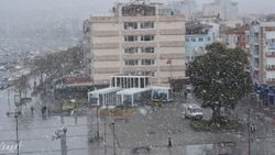 Çanakkale'de kar yağışı