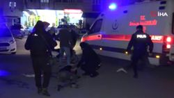 Arnavutköy’de motosikletli kurye ile otomobil çarpıştı
