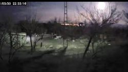 Kayseri'de gökyüzünü aydınlatan esrarengiz ışık hüzmesi
