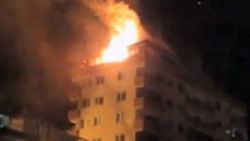 Giresun’da 6 katlı binada yangın