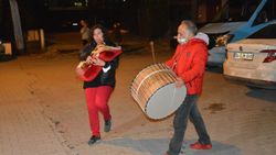 Maltepe’de sahura tulumla uyandırdılar