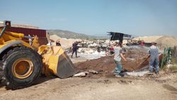 Aydın’da şantiyede çıkan yangın söndürüldü