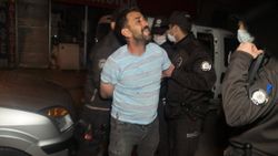 Aksaray'da alkollü şahıs, bekçi ve polise zor anlar yaşattı